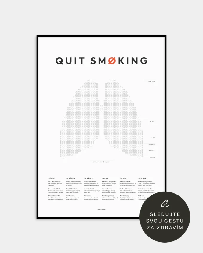 Quit Smoking - Motivační plakát