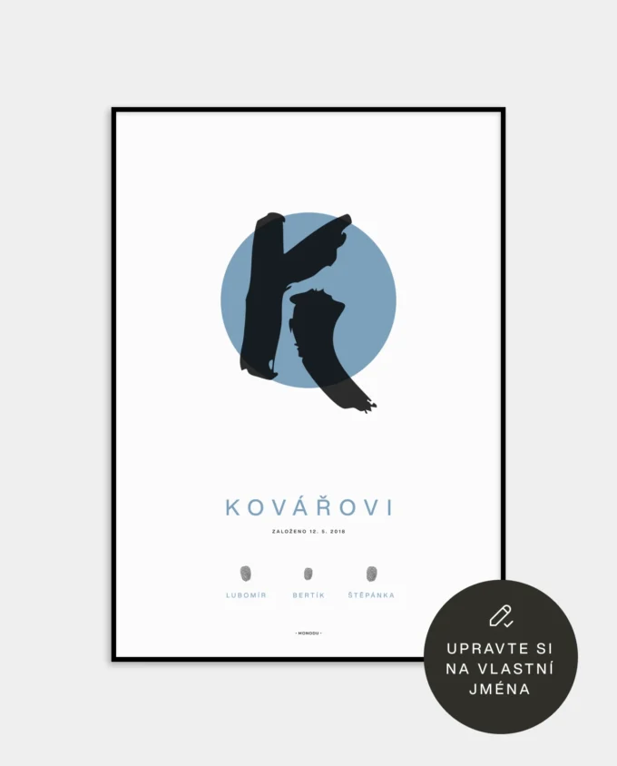 Rodina - Otisky prstů - Kaligrafie - Image 11